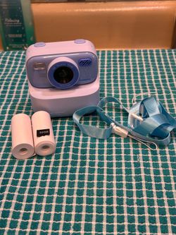 NEW! Cudinham kids instant camera rechargeable, 16x digital zoom w/ a 32GB SD