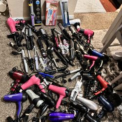 Hair Dryers -hair Straight And Hair Curly Like New 12$ For Each 