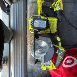 Ryobi 18V One Plus Drill & Skill Saw w/ 18V Battery & Charger