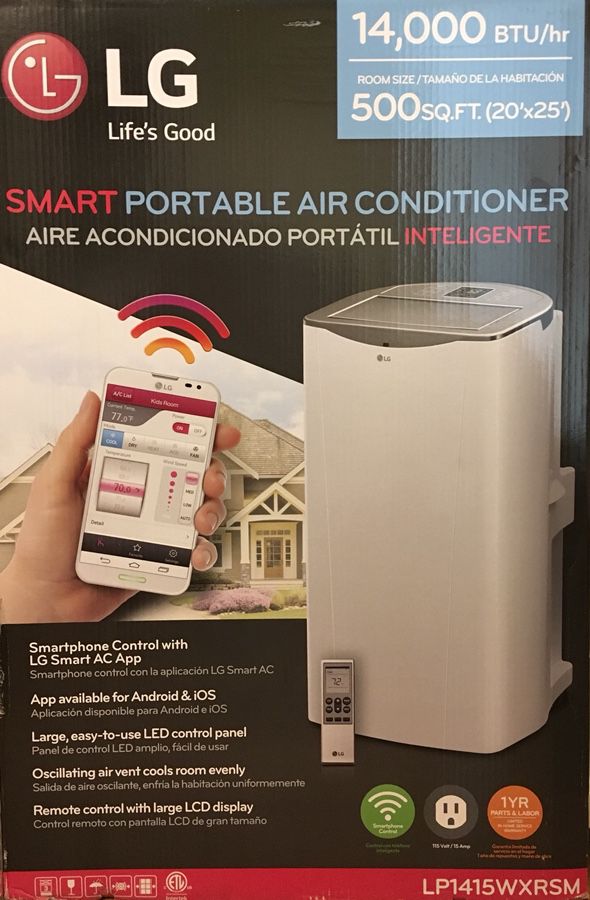 LG Smart Portable Air Conditioner LP1415WXRSM