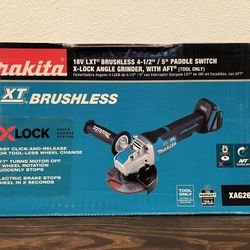 18V Lxt Lithium-ion Brushless Cordless 4-1/2 In./ 5 In. Paddle Switch X-lock Angle Grinder With Aft (TOOL ONLY) No Battery - No Charger