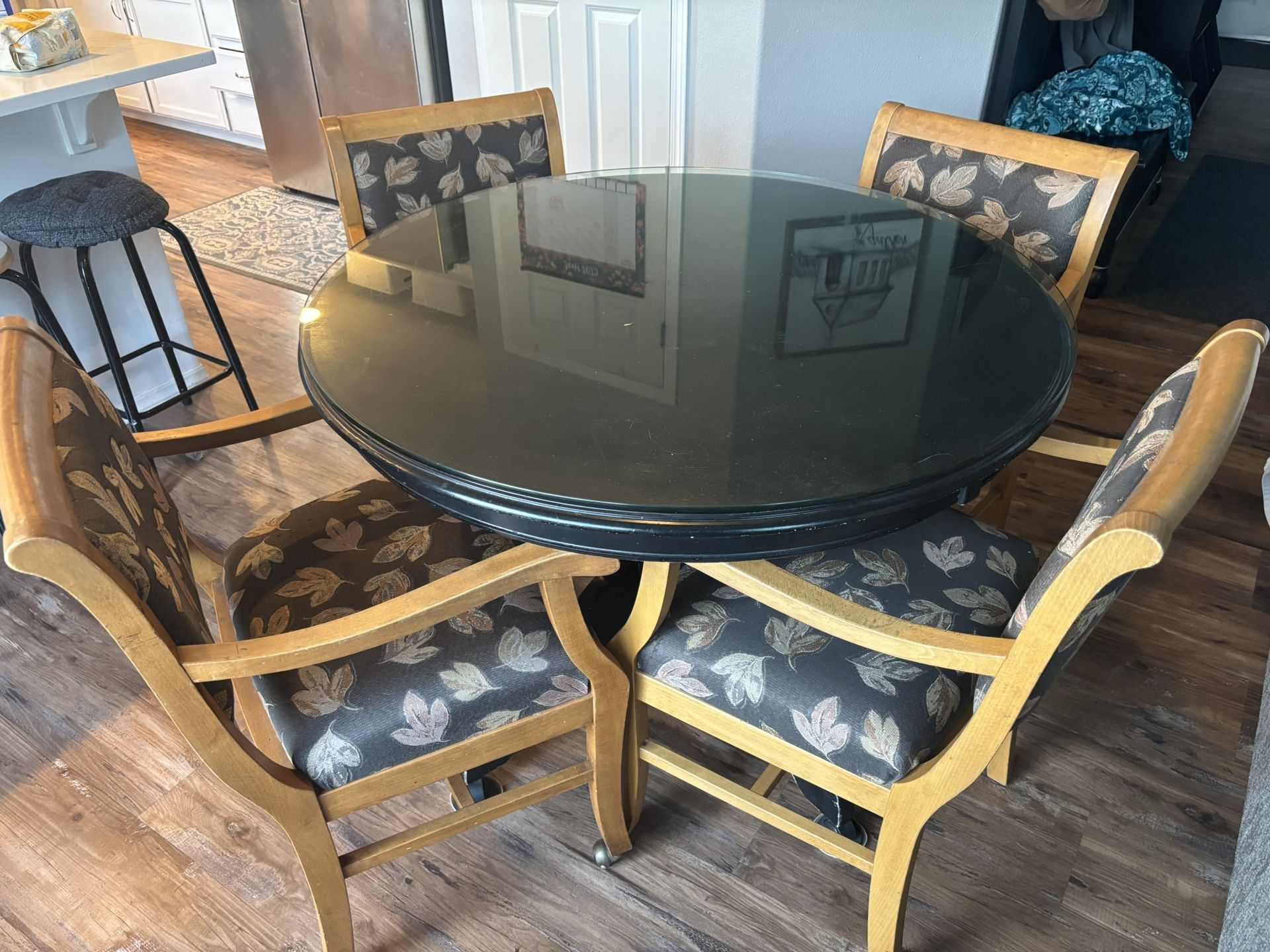 FREE Round Black Table & Chairs