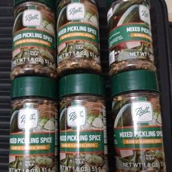 Ball Mixed Pickling Spice 1.8 Oz ~ Blend Of Flavorful Spices - LOT OF 6 BOTTLES
