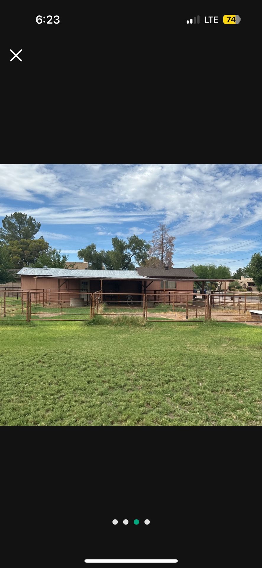3 Horse Stalls Pipe Fencing