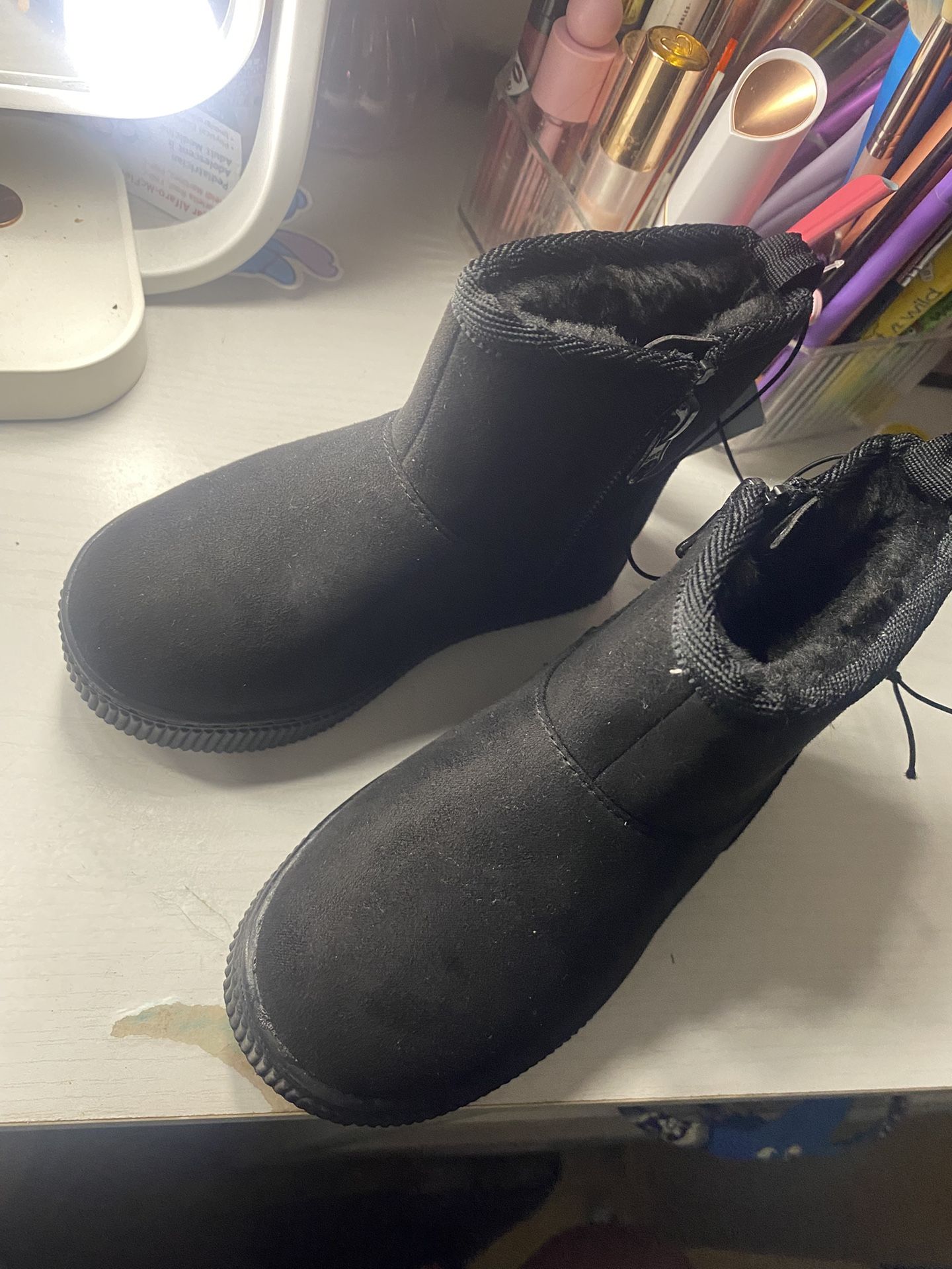 Furry Low Top Boots