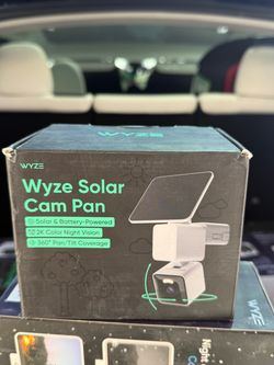 Solar Cam Pan 2K HD, Smart Security Camera with Solar Charging, Pan/Tilt, Color Night Vision, Spotlight and Siren, White