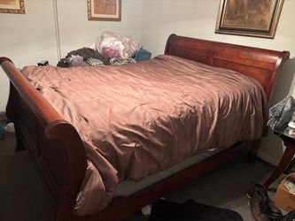 Solid wood Queen size bed