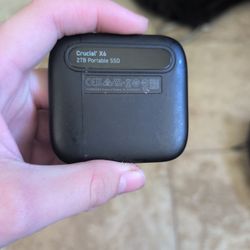 used Crucial X6 2TB portable SSD