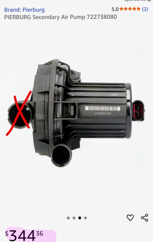 VW/AUDI/LAMBO PIERBURG SECONDARY AIR PUMP