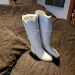 Woman's Italian Leather Snow Boots