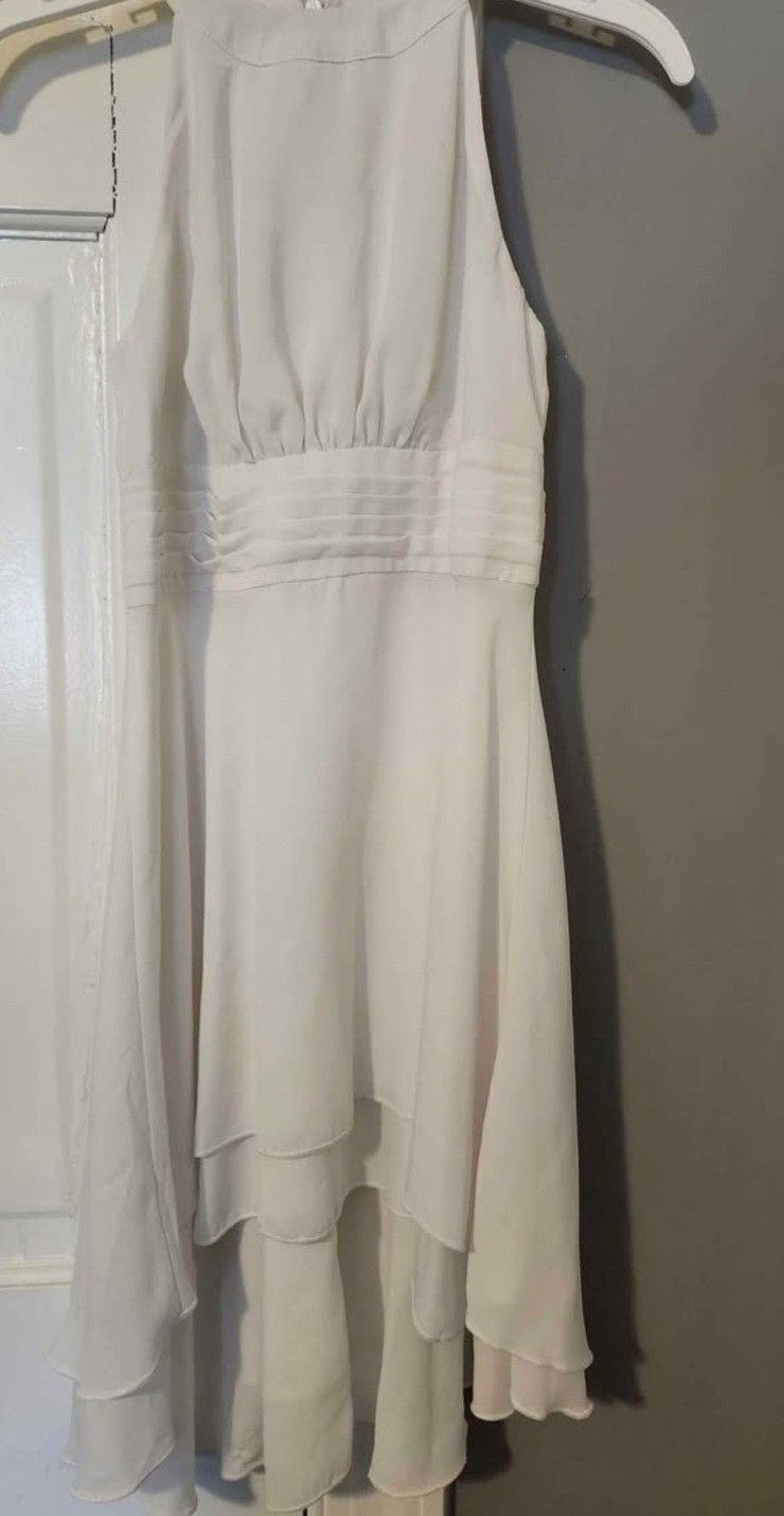 Girls Dress White Size 7/8 Excellent Condition