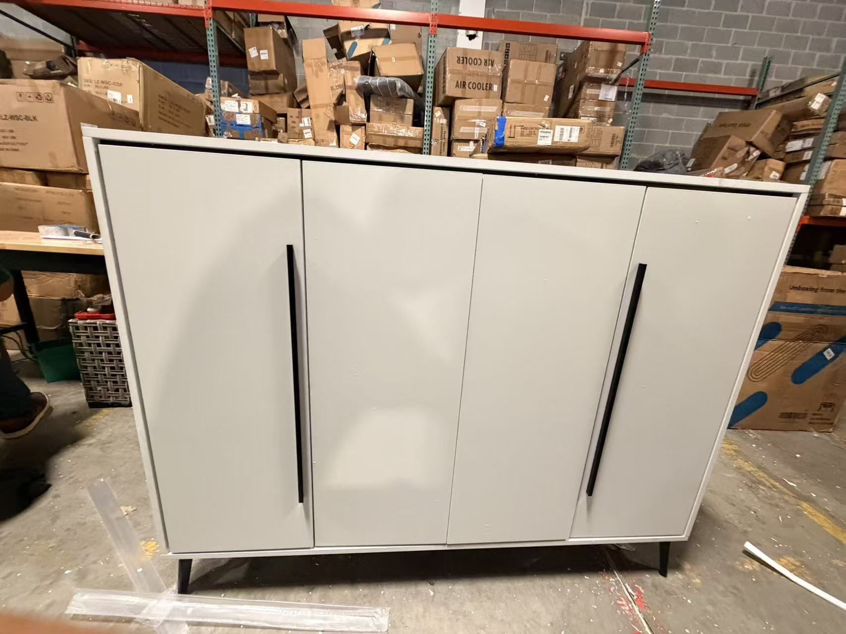 Shoe Storage Cabinet Shoe Cabinet End Table Sideboard White Black $230