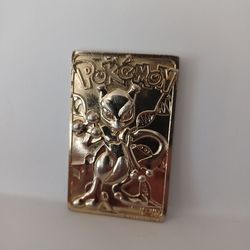 23 karat gold plated pokemon card *Mewtwo*