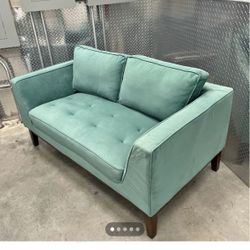 Teal Loveseat Couch