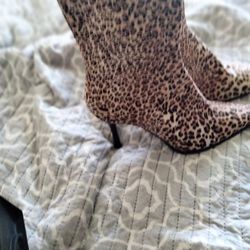 Leopard High Heels Boots