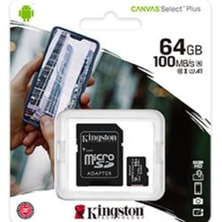 Kingston Canvas Select Plus 64 GB MicroSD Card