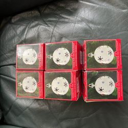 6 Boxes Of Chime Manual Ornaments Hand Wind Antique $10.00 A Piece OBO