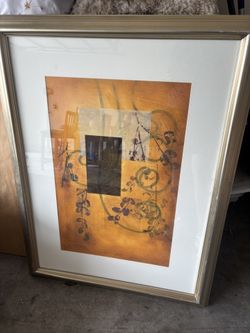 Gold Frame Wall Picture – Modern Art