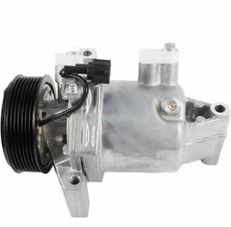 New AC compressor kit 2012-2019 Nissan Versa / Versa Note 1.6L, 2016-2018 Nissan Tiida 1.6L 1.8L, 7 Grooves, 100mm Pulley Diameter