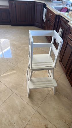 White Wooden Kids Learning Tower