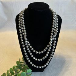 🩶Single 30” Strand Beaded Necklace 