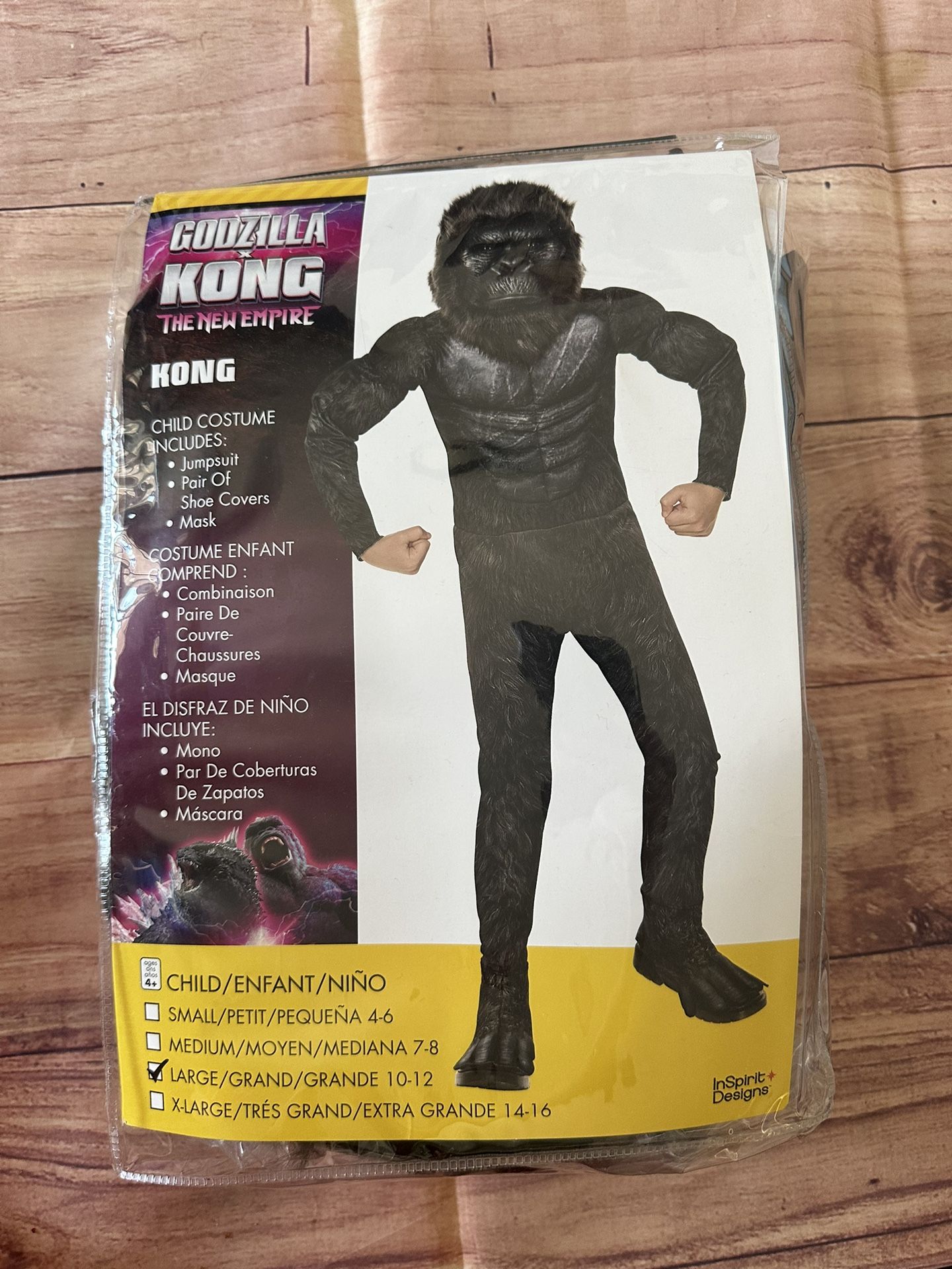 Kong Halloween Costume for Boy size L (10-12)