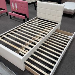 Full Over Twin Trundle Bed Frame Only $300