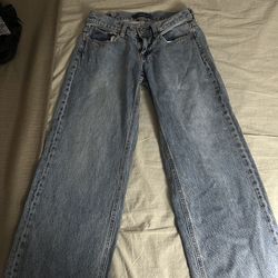 Aeropostale Super Low Rise Baggy Wide Leg