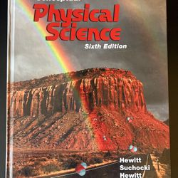 Conceptual Physical Science Sixth Edition Hewitt Suchocki Pearson physical textbook 