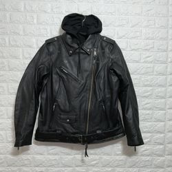 Harley-Davidson Women’s Potomac 3-in-1 Leather Jacket XL w/ Hoodie 98006-22VW