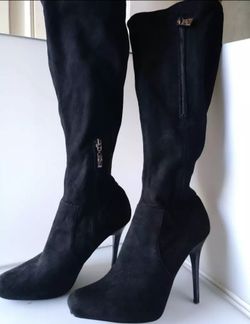(#74) Guess Suede Boots Tall