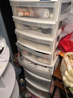 4 Drawer Plastic Storage