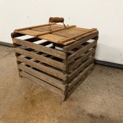 Antique wood crate