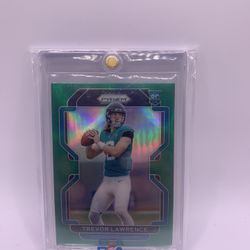 Trevor Lawrence rookie green prizm 