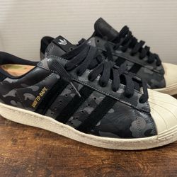 Rare adidas BAPE Undefeated superstar shell toe size 10 shoes mens
