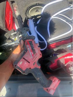 Power tool with bag