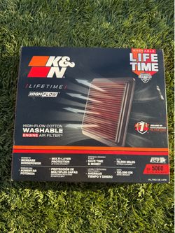 K&N High Flow Washable Engine Filter