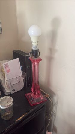 Hot pink lamp