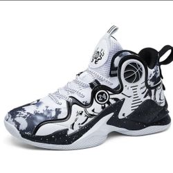 Men' S Breathable Shoes Training Shoes Basketball Shoes High Top Sports Shoes Ultra Light Fashionable Anti Slip Breathable Sports Shoes