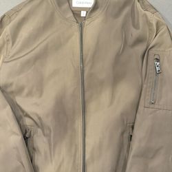 Calvin Klein Flight Jacket - Brown - Medium 