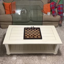 Solid wood coffee table