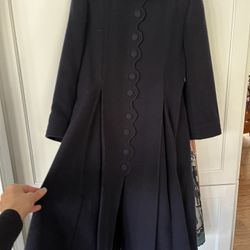 Girls Size 8 Wool Cashmere Long Coat (warm dress Coat)