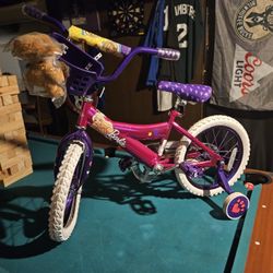 Brand new kid training wheels bike.