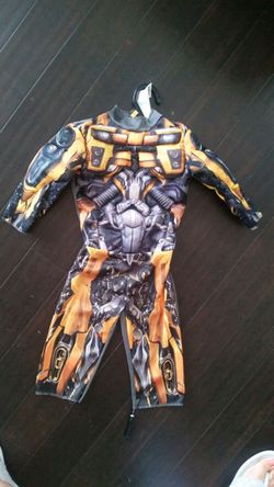 jumpsuit New Bumblebee Kids Muscle Chest Costume Transformes S 2 small 2T halloween