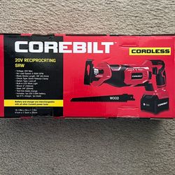 New 20V Reciprocating SAW With Battery And Chargers 