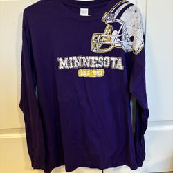 Minnesota Vikings Long Sleeve Shirt Men’s Large