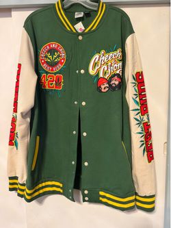 cheech and chong size XL letterman jacket