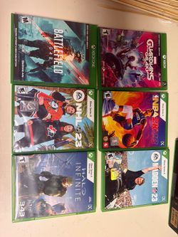 6 Xbox Games Bundle (Halo, Madden, NBA, NHL, Battlefield, Guardians) OPEN TO OFFERS