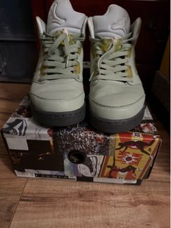 Jordan 5 Jade Horizon, used, Size 9