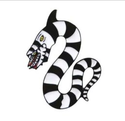 Beetlejuice Sandworm Enamel Pin